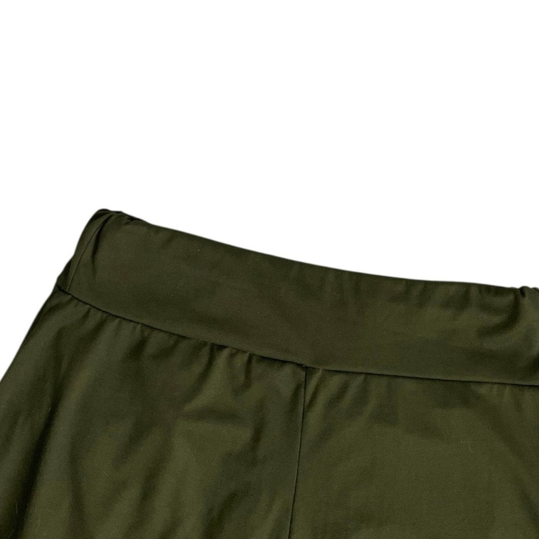 Ette Lut Olive Green Casual Active Lounge Cropped Pants