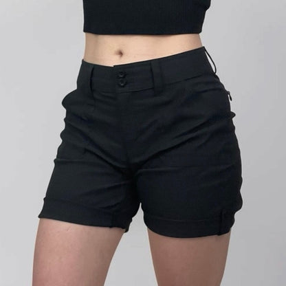 Eddie Bauer Black Rolled Hem Bermuda Shorts