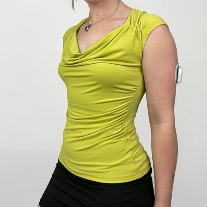 Anthracite for Muse Green Cowl Neck Ruched Blouse