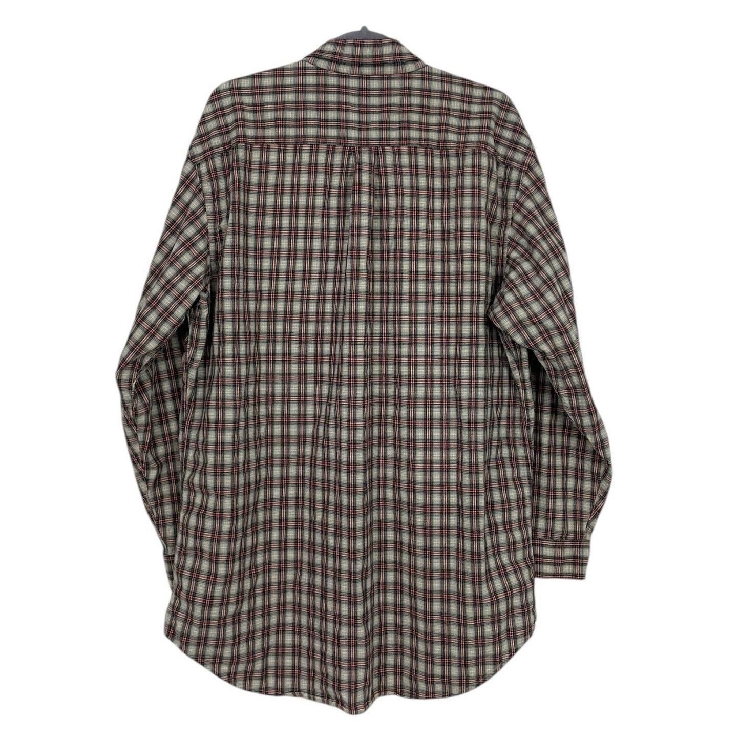 Ralph Lauren Jeans Co. Vintage Mens Red & Grey Plaid Button Down Shirt