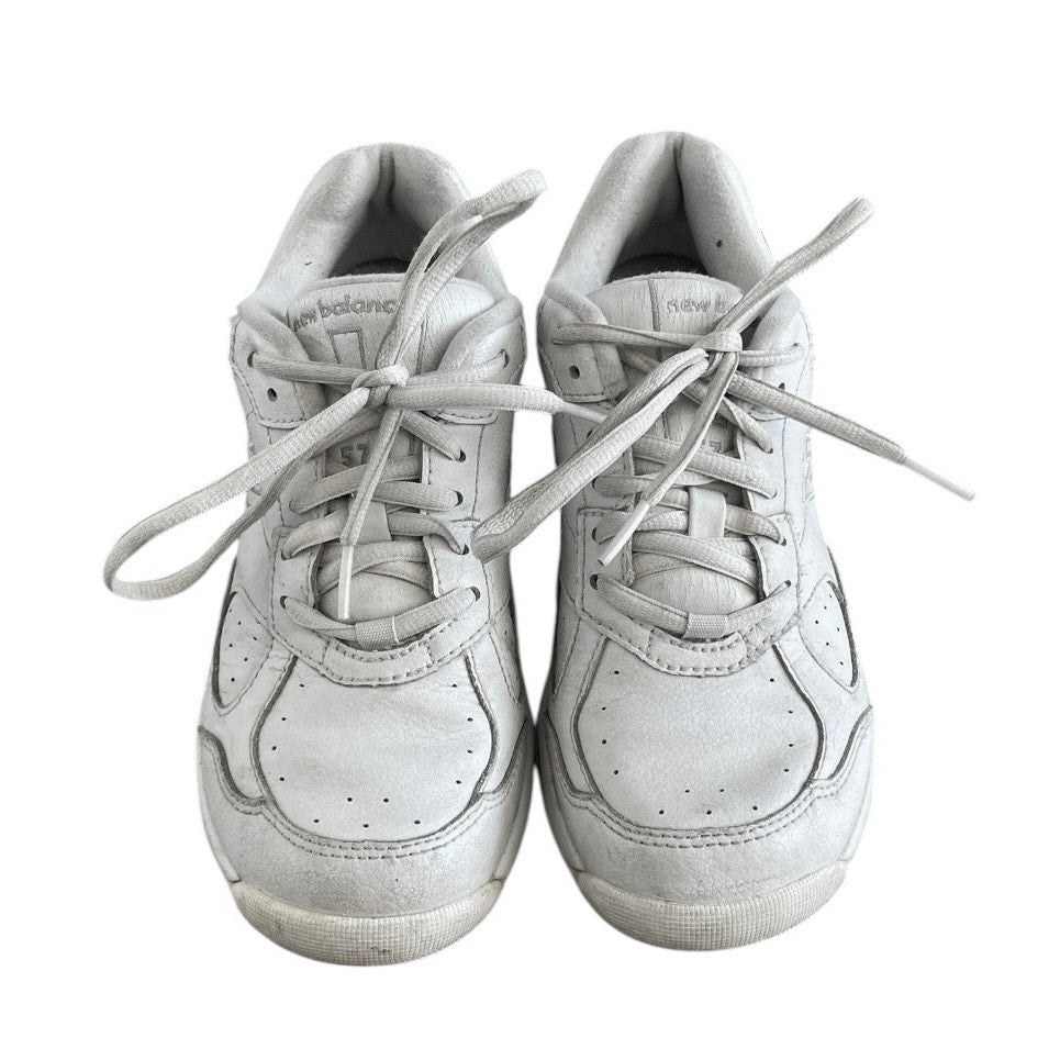 New Balance Abzorb Walking Strike Path 574 White Platform Sneakers SL-2 Fit