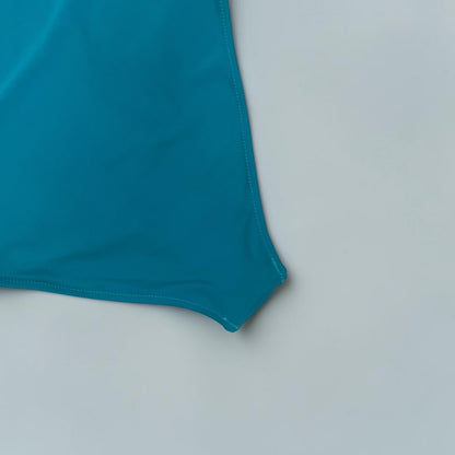 Teal Ruched One Piece Swimsuit