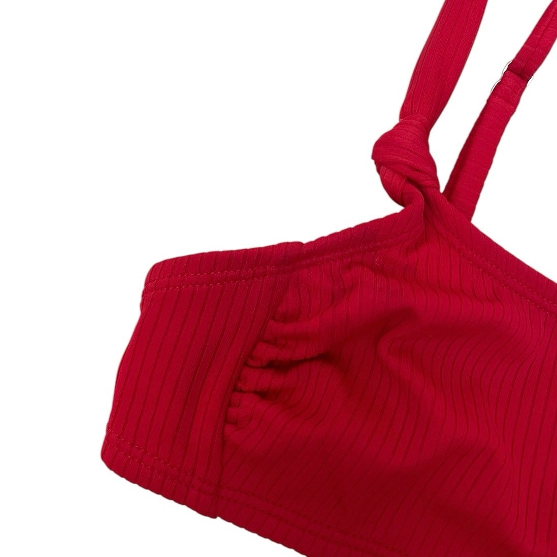 Xhilaration Red Ribbed Bikini Set