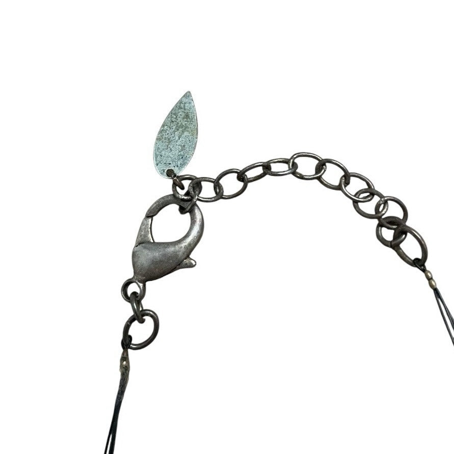 Vintage Silver & Pearl Beaded Layered Necklace
