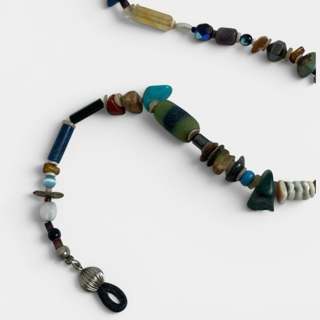 Vintage Stone Beaded Glasses Chain