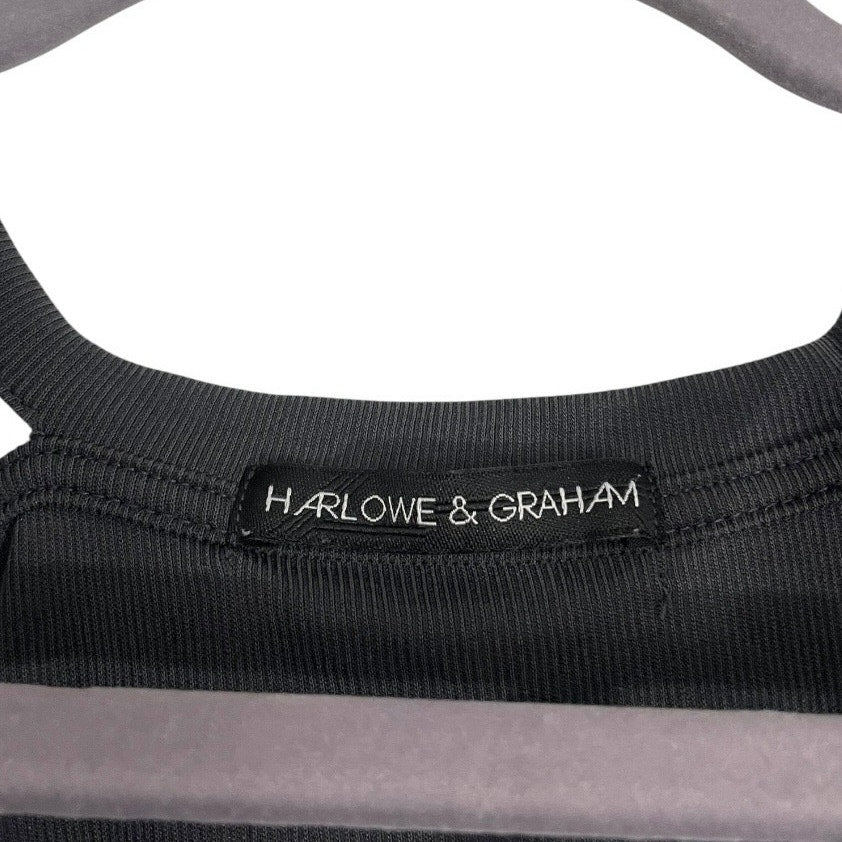 Harlowe & Graham Grey Cold Shoulder Short Sleeve Blouse