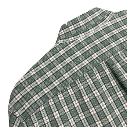 Sewn for J. Crew Mens Green Plaid Secret Wash Stretch Slim Fit Button Down Shirt
