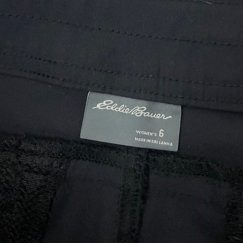 Eddie Bauer Black Rolled Hem Bermuda Shorts