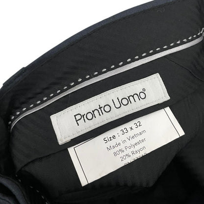 Pronto Uomo Mens Flat Front Straight Leg Dress Pants