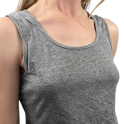 PrAna Athletic Grey Cutout Open Back Active Tank Top