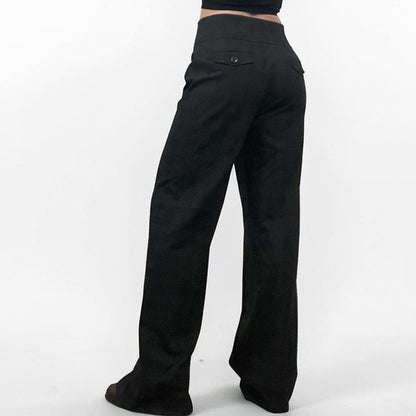 Classiques Entier Grey Wide Leg High Rise Dress Pants