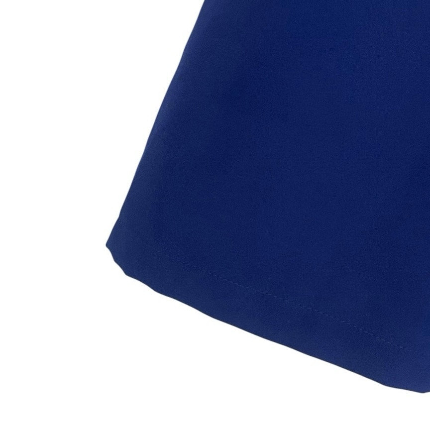Lulu's Blue Lace Trim Open Back Halter Mini Dress