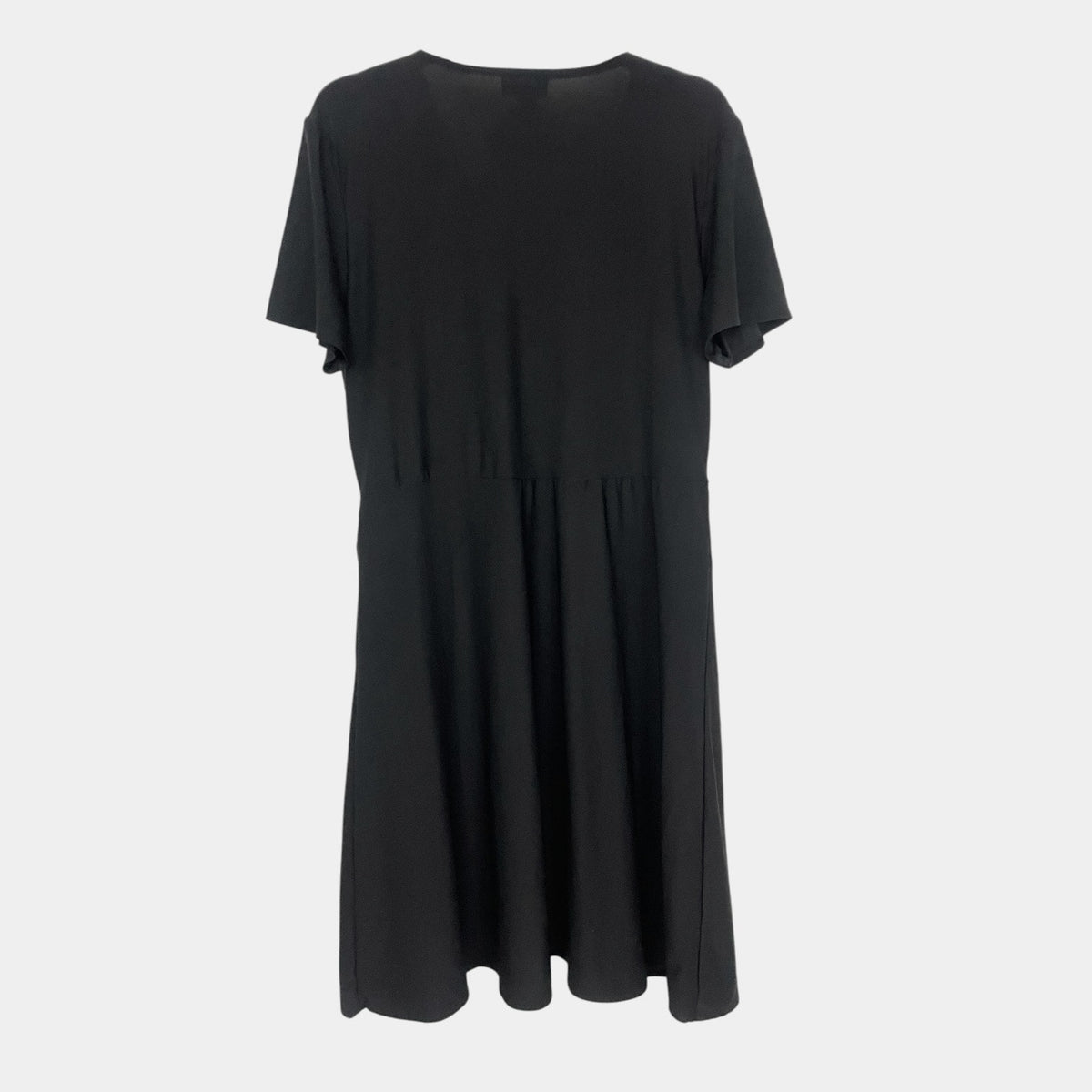 Star Vixen Black A-Line V-Neck Mini Dress