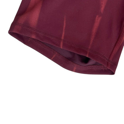 Lululemon Athletica Burgundy Tie Dye Bike Shorts