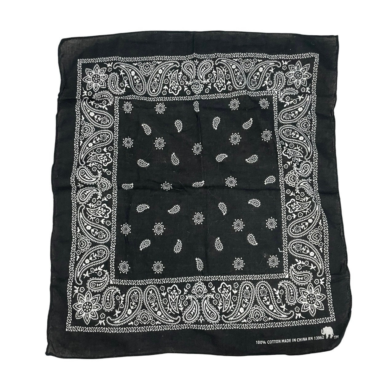 Navy Blue & Black Paisley 2 Bandana Bundle