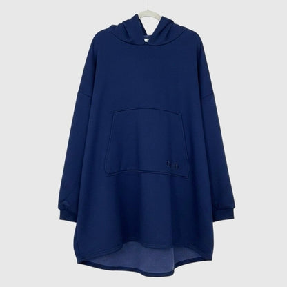 The Comfy Navy Blue Oversized Wearable Blanket Hoodie