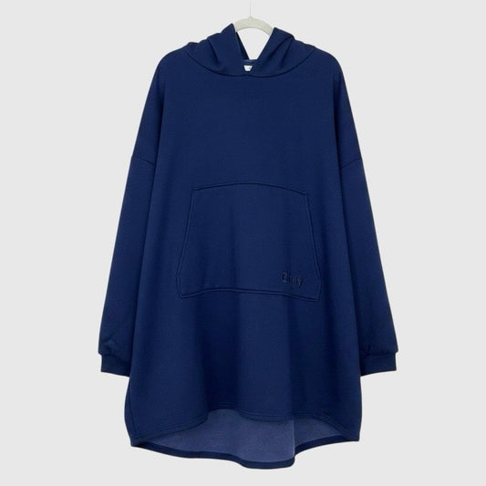 The Comfy Navy Blue Oversized Wearable Blanket Hoodie