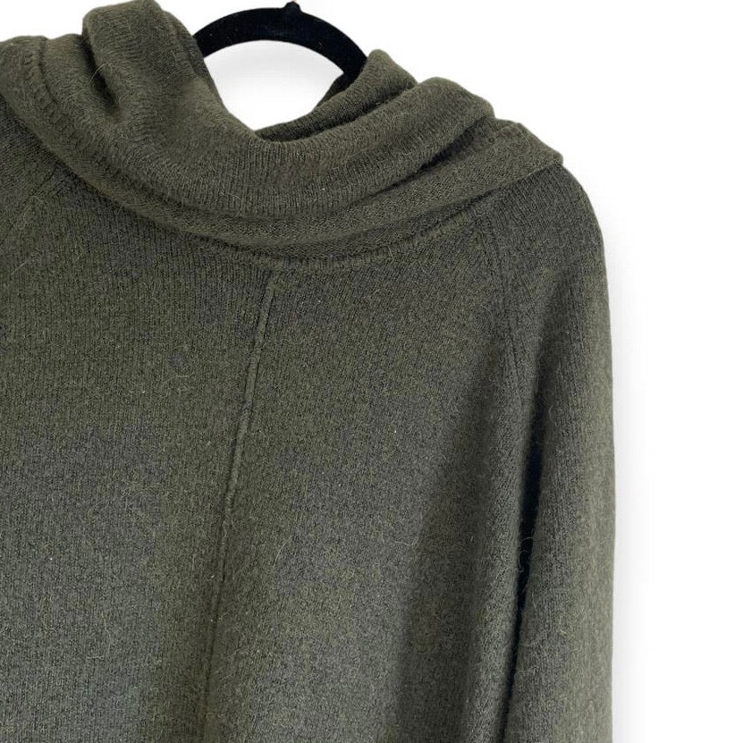 Jessica Simpson Dark Green Knit Cowl Neck Sweater