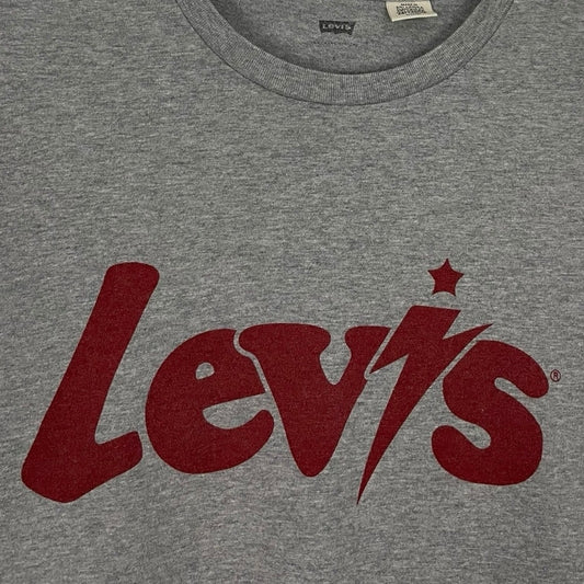 Levi's Grey & Red Short Sleeve Logo Graphic Tee