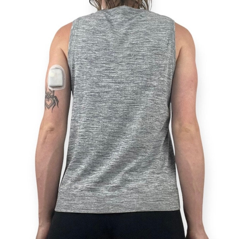 Soft & Stretchy Athletic Grey Active Tank Top