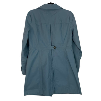 Eddie Bauer Blue Button Down Rain Jacket