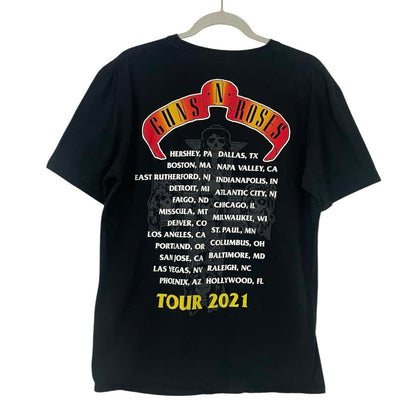Guns N' Roses 2021 Tour Black Short Sleeve Graphic Tee
