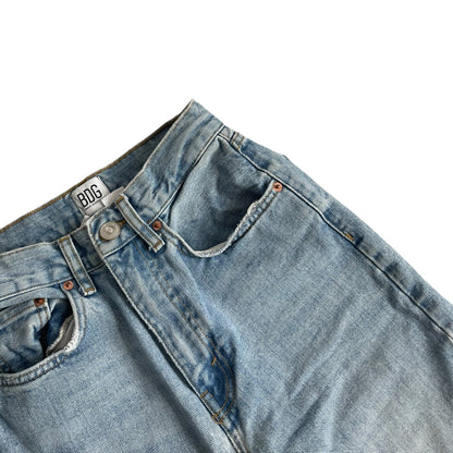 BDG Distressed Light Wash High-Rise Baggy Jeans