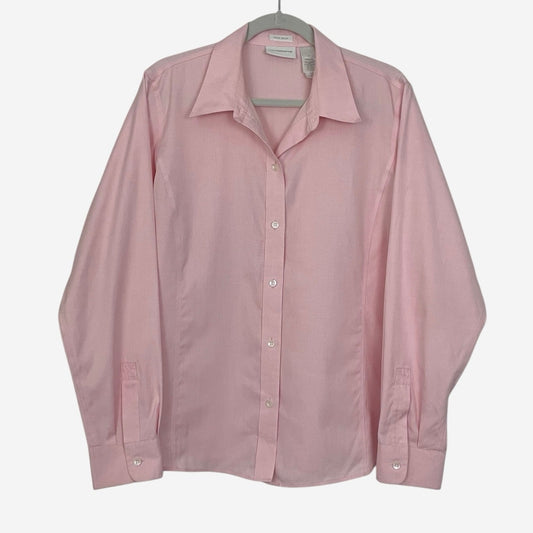 Liz Claiborne Pink Long Sleeve Button Down Blouse