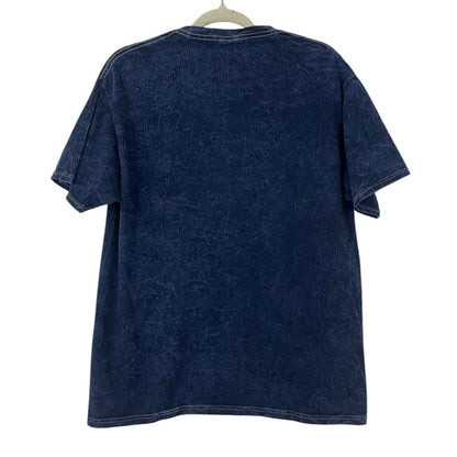 Colortone Navy Blue Acid Wash Journey Summer Stadium Tour 2024 Graphic Tee