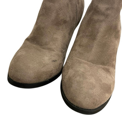Mix No. 6 Acosa Tan Suede Heeled Ankle Boots