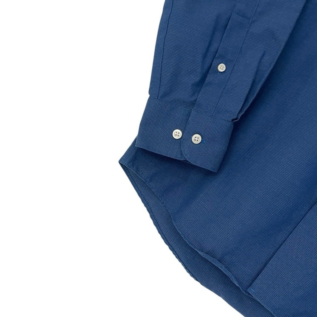 Kenneth Cole Mens Blue Long Sleeve Button Down Dress Shirt