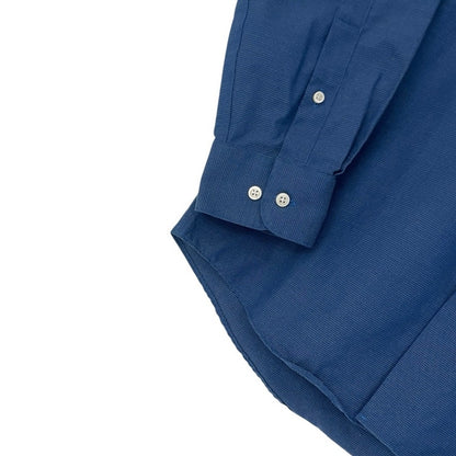 Kenneth Cole Mens Blue Long Sleeve Button Down Dress Shirt