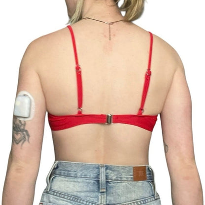 Red Padded Bikini Top