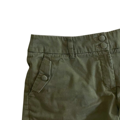 H&M Olive Green Mini Denim Shorts