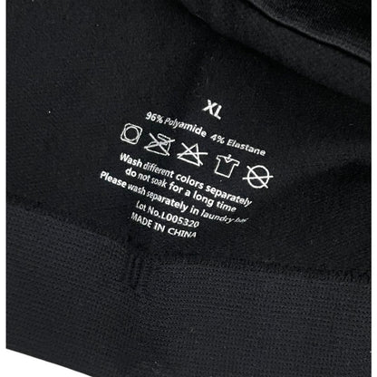 Black Seamless Padded Support Bra