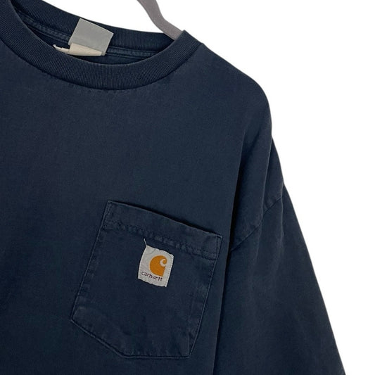 Carhartt Mens Navy Blue Short Sleeve Tee