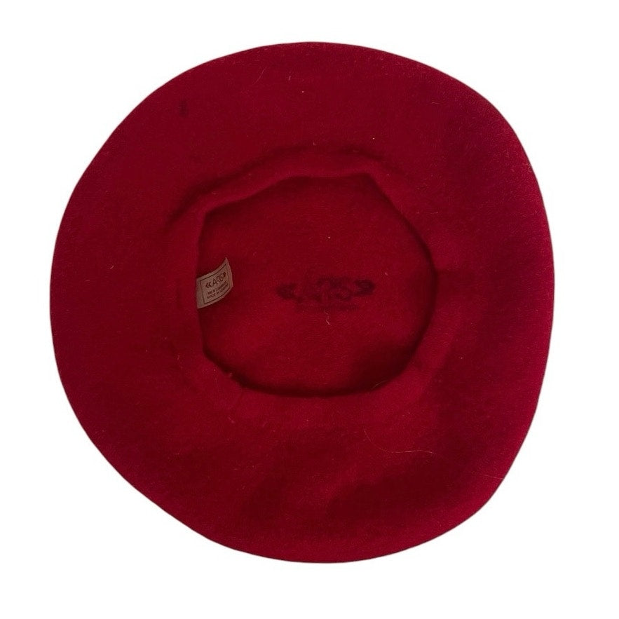 Aris Vintage Pure Wool Red Beret
