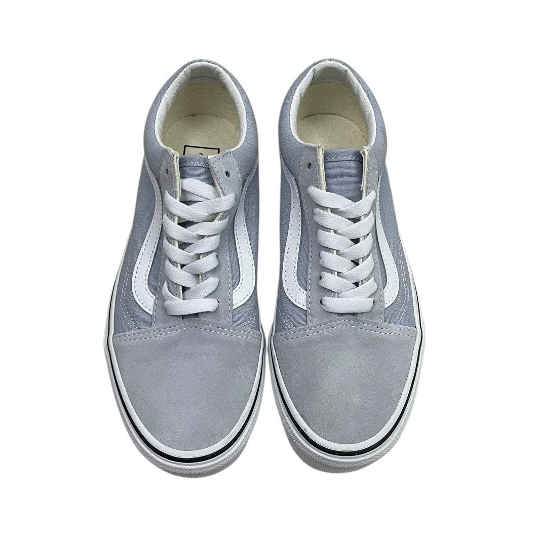 Vans Light Blue Grey Low Top Canvas Sneakers