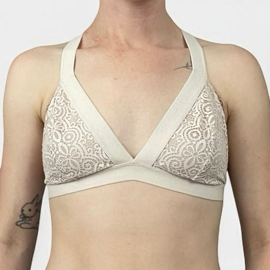 Colsie Light Pink Sheer Lace Bralette