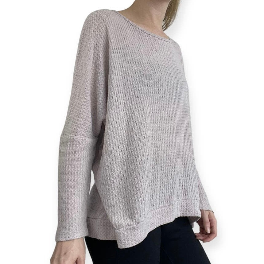 Lime n Chili Soft Light Lavender Knit Long Sleeve Top