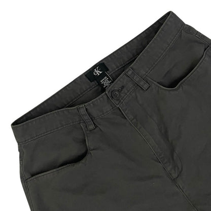 Calvin Klein Mens Grey Straight Leg Pants