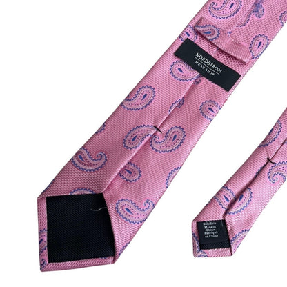 Nordstrom Men’s Shop Mens Pink Paisley Silk Neck Tie