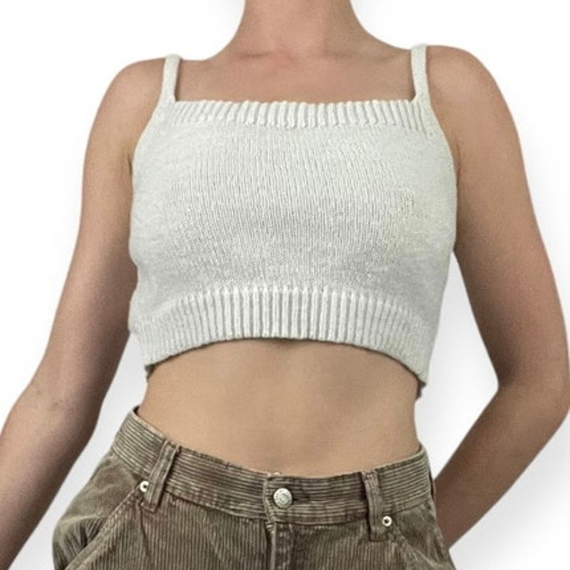 SHEIN Soft Cropped Knit Tank Top