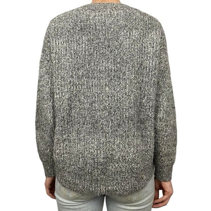 Caslon Grey Knit Crewneck Sweater