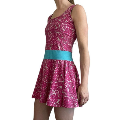 Eleven by Venus Williams Pink & Blue Active Mini Dress