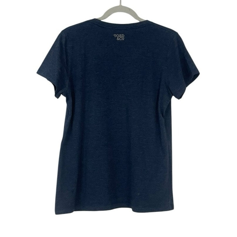 Toad & Co Navy Blue Roar Graphic Tee