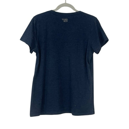 Toad & Co Navy Blue Roar Graphic Tee