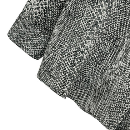 Calvin Klein Grey Snakeskin Button Down Blouse