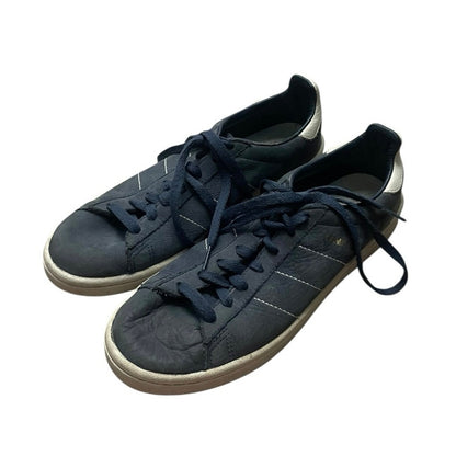 Adidas Mens Navy Blue & White Campus 00s Leather Low Top Sneakers