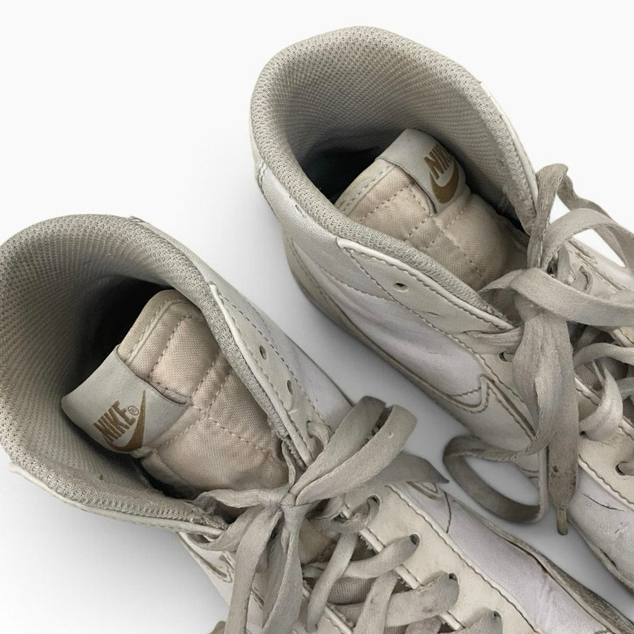Nike White Blazer Mid '77 Distressed Sneakers